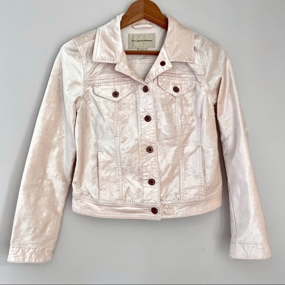 Anthropologie Pilcro & The Letterpress Pink Button Up Velvet Jacket XS - Picture 14 of 14